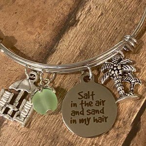 Salt in the Air/Sand in My Hair Charm Bangle